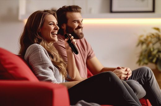 Couple using DISH Voice Remote